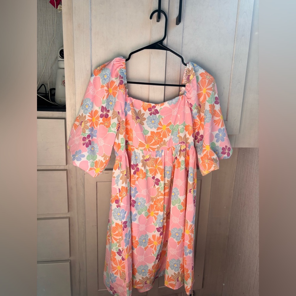 Floral Pink women’s dress